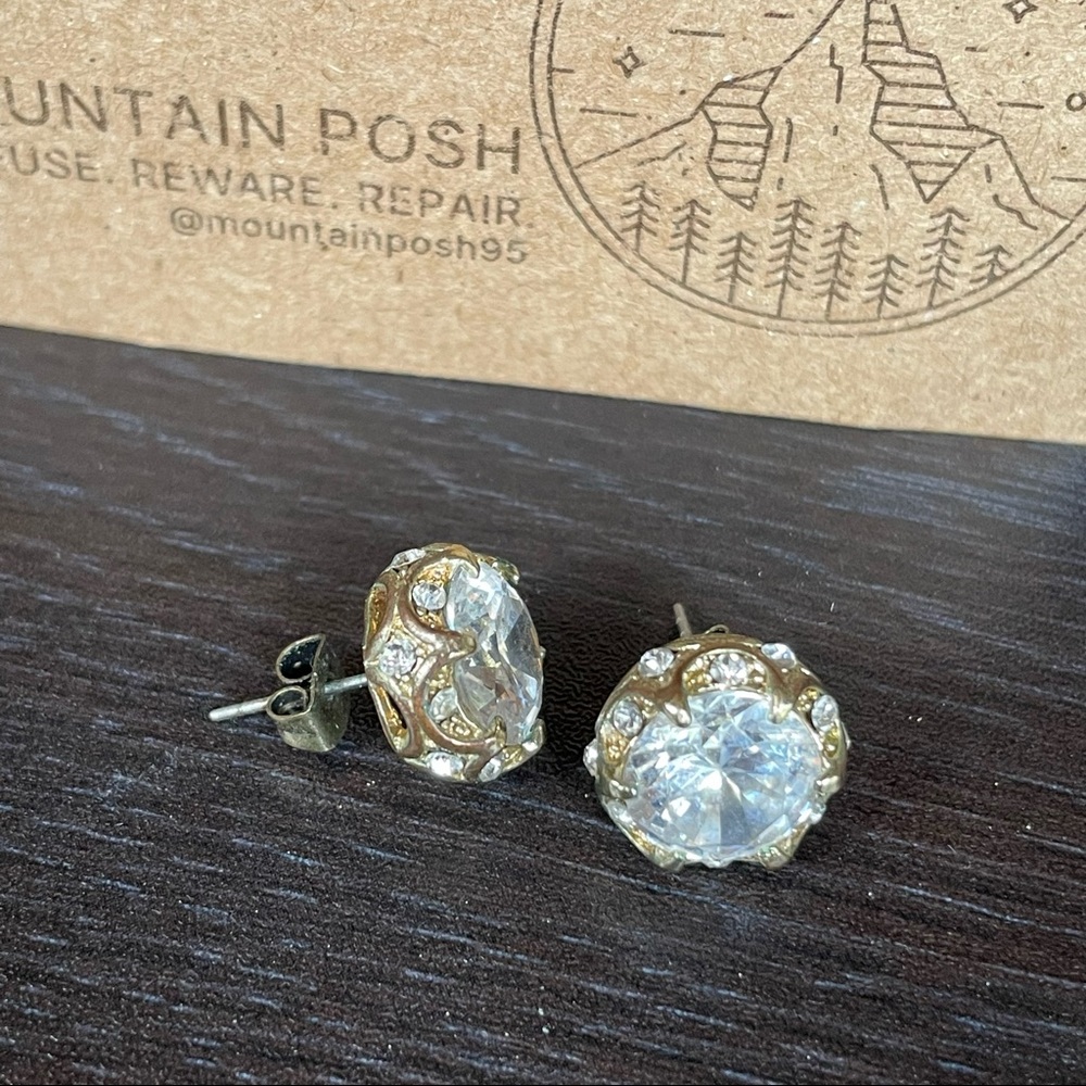 Betsey Johnson All That Glitters Halo Studs - Picture 3 of 6